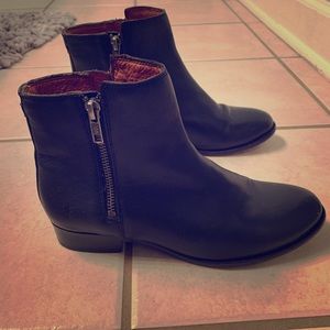 Women’s FRYE booties with side zippers